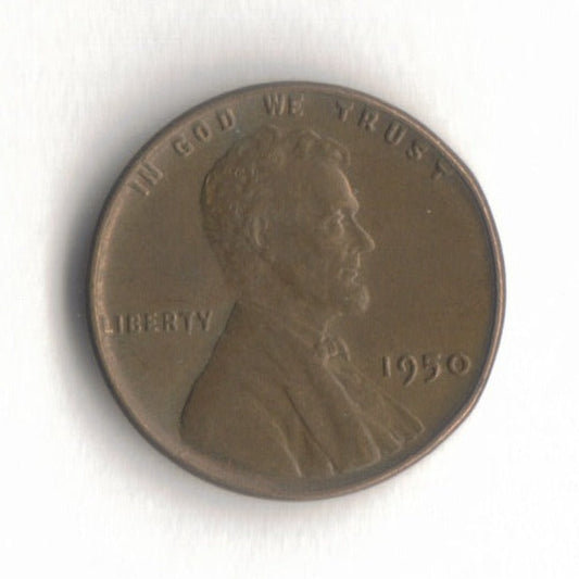 1950 P Lincoln Wheat Cent Penny VG 4