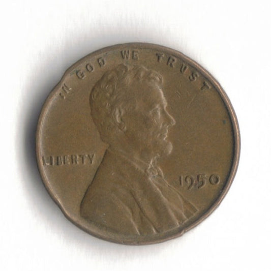 1950 P Lincoln Wheat Cent Penny VG 5