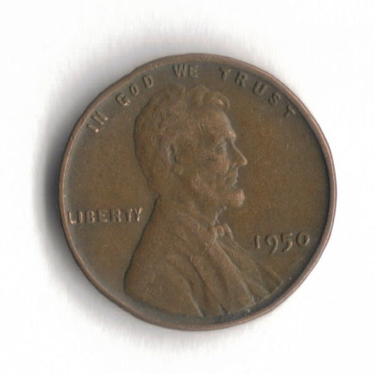 1950 P Lincoln Wheat Cent Penny VG 6