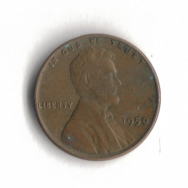 1950 P Lincoln Wheat Cent Penny VG 7