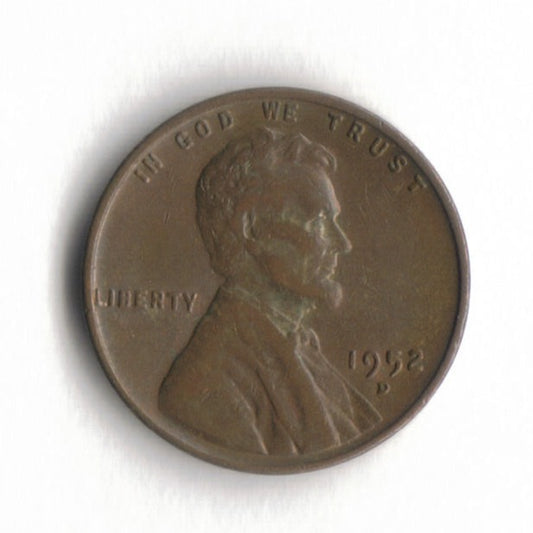 1952 D Lincoln Wheat Cent Penny VG 2