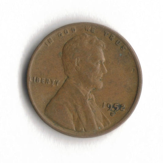 1952 D Lincoln Wheat Cent Penny VG 3