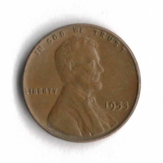 1953 P Lincoln Wheat Cent Penny VG 2