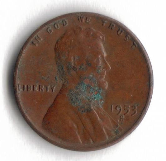 1953 S Lincoln Wheat Cent Penny VG 1 Red