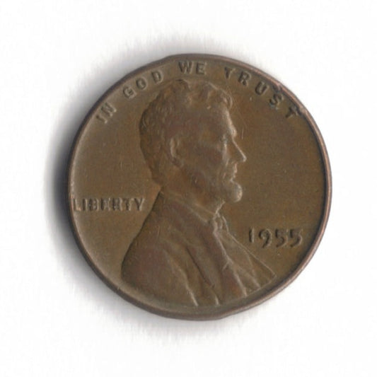 1955 P Lincoln Wheat Cent Penny VG 10