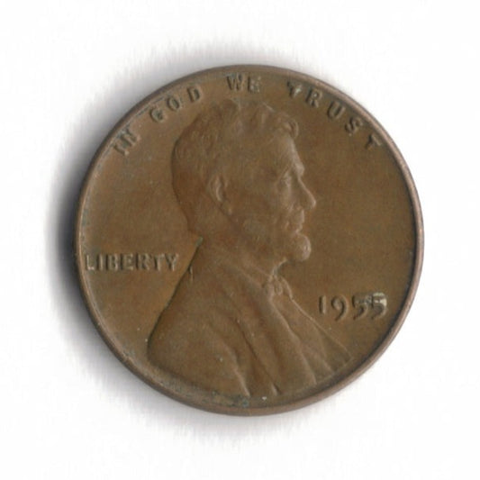 1955 P Lincoln Wheat Cent Penny VG 11