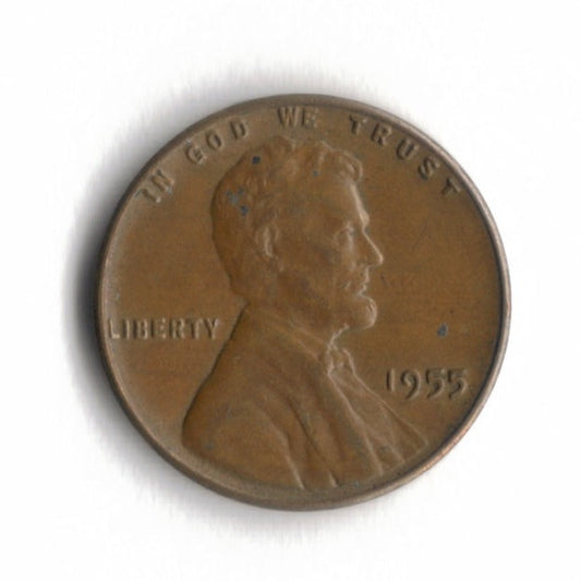 1955 P Lincoln Wheat Cent Penny VG 13