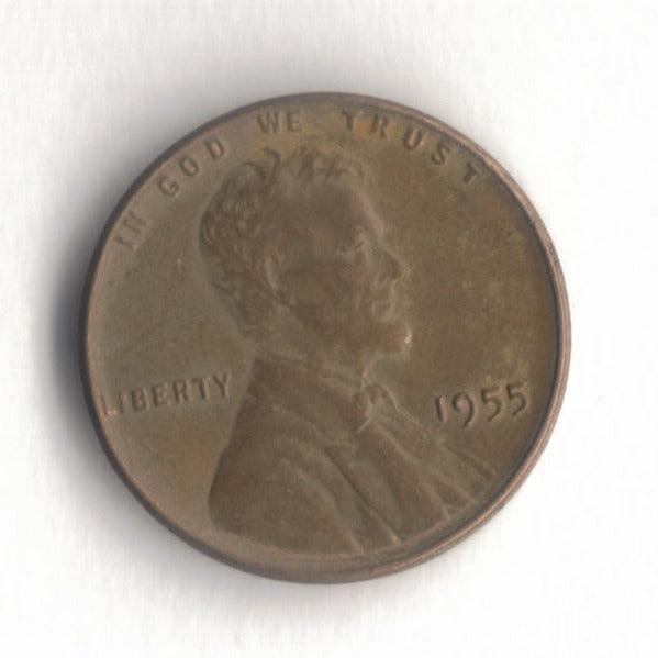 1955 P Lincoln Wheat Cent Penny VG 3