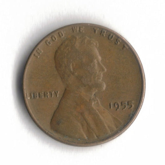 1955 P Lincoln Wheat Cent Penny VG 6