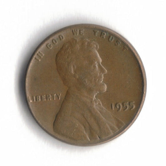 1955 P Lincoln Wheat Cent Penny VG 8