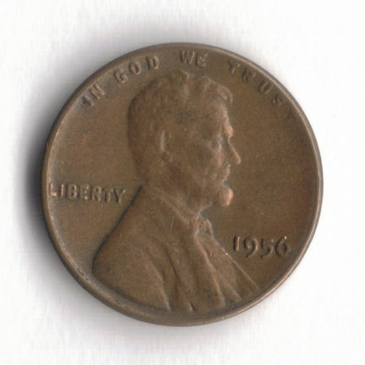 1956 P Lincoln Wheat Cent Penny VG 1