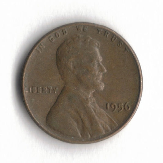 1956 P Lincoln Wheat Cent Penny VG 2