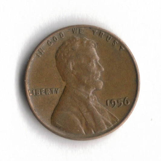 1956 P Lincoln Wheat Cent Penny VG 5