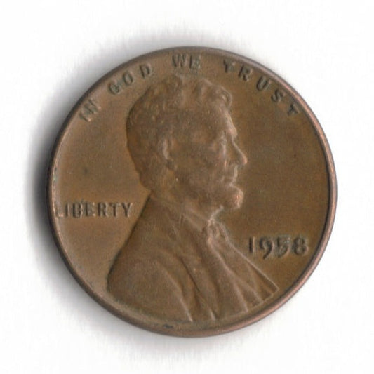 1958 P Lincoln Wheat Cent Penny VG 10