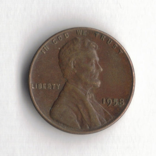 1958 P Lincoln Wheat Cent Penny VG 11