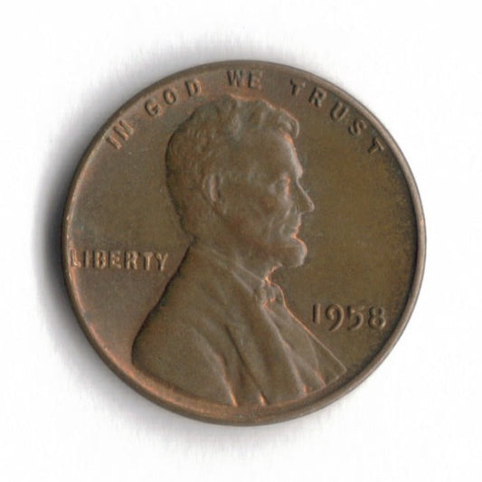 1958 P Lincoln Wheat Cent Penny VG 9