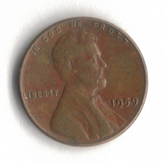 1959 P Lincoln Memorial Cent Penny VG Red 1