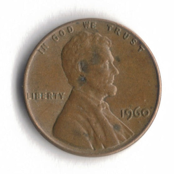 1960 P Lincoln Memorial Cent Penny VG 3