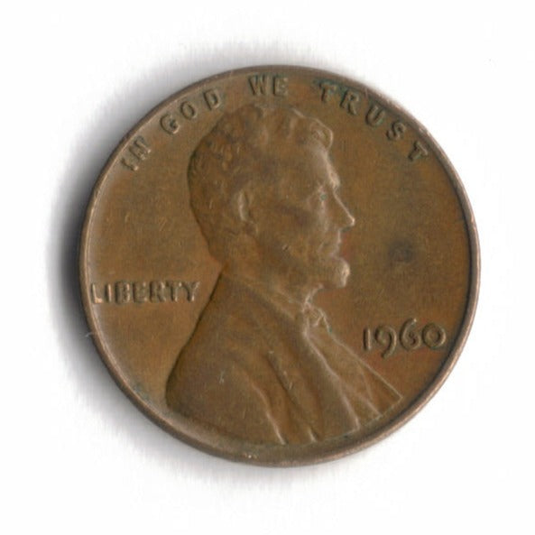 1960 P Lincoln Memorial Cent Penny VG 5