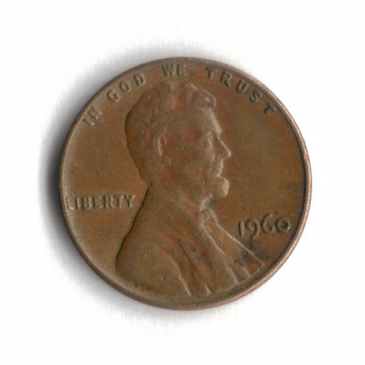 1960 P Lincoln Memorial Cent Penny VG 6