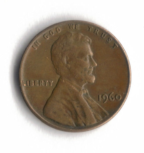 1960 P Lincoln Memorial Cent Penny VG 8