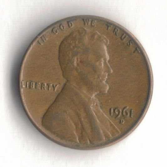 1961 D Lincoln Memorial Cent Penny VG 1