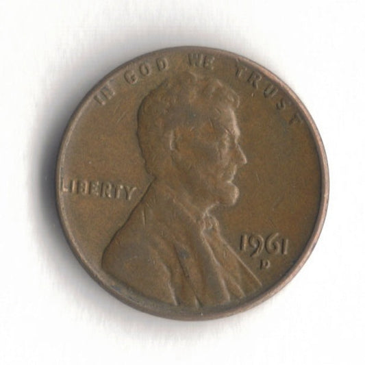 1961 D Lincoln Memorial Cent Penny VG 2