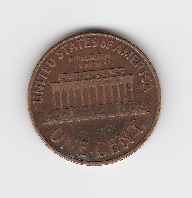 1961 D Lincoln Memorial Cent Penny VG 3