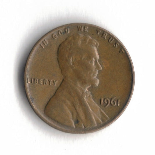 1961 P Lincoln Memorial Cent Penny VG 4