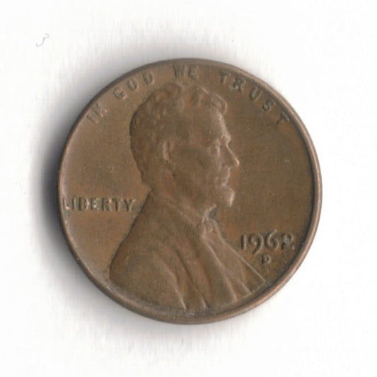 1962 D Lincoln Memorial Cent Penny VG 1