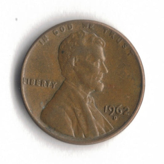 1962 D Lincoln Memorial Cent Penny VG 2