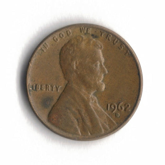 1962 D Lincoln Memorial Cent Penny VG 3