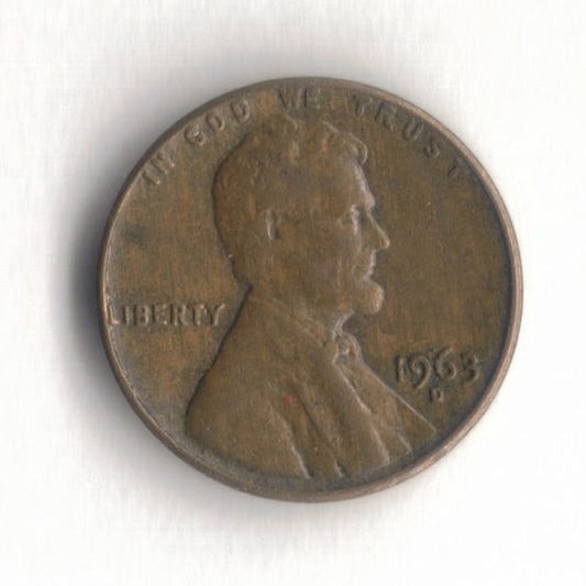 1963 D Lincoln Memorial Cent Penny VG 1