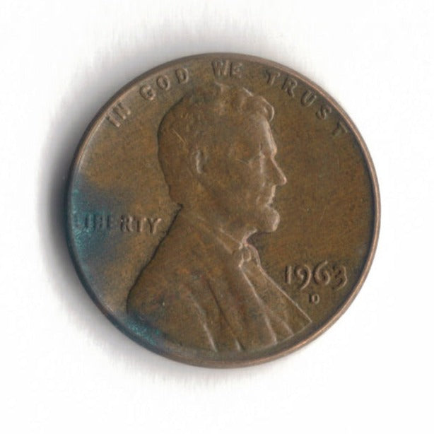 1963 D Lincoln Memorial Cent Penny VG 3