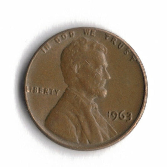 1963 P Lincoln Memorial Cent Penny VG 4