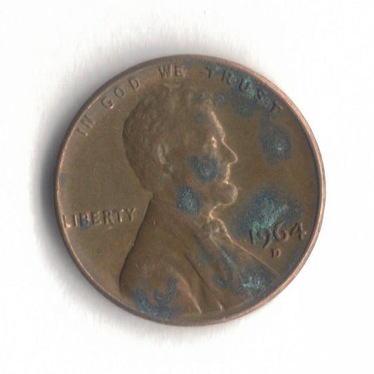 1964 D Lincoln Memorial Cent Penny GD 2