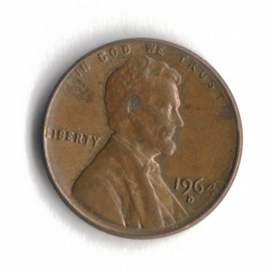 1964 D Lincoln Memorial Cent Penny VG 4