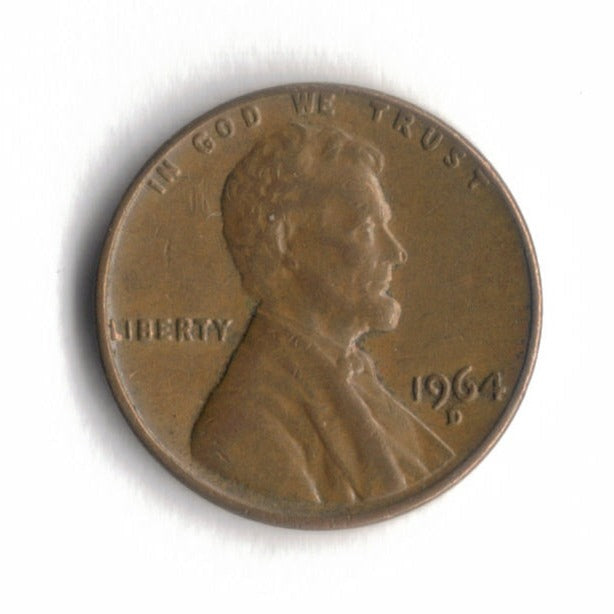 1964 D Lincoln Memorial Cent Penny VG 5