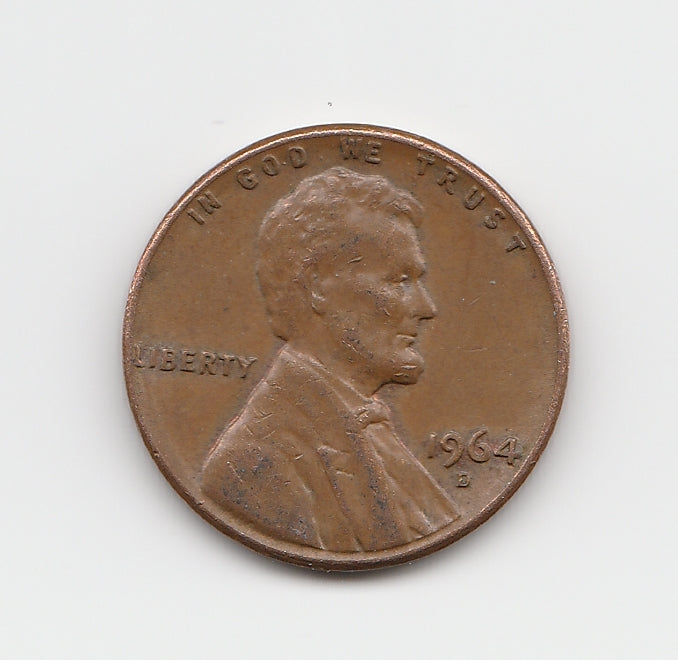 1964 D Lincoln Memorial Cent Penny VG 8