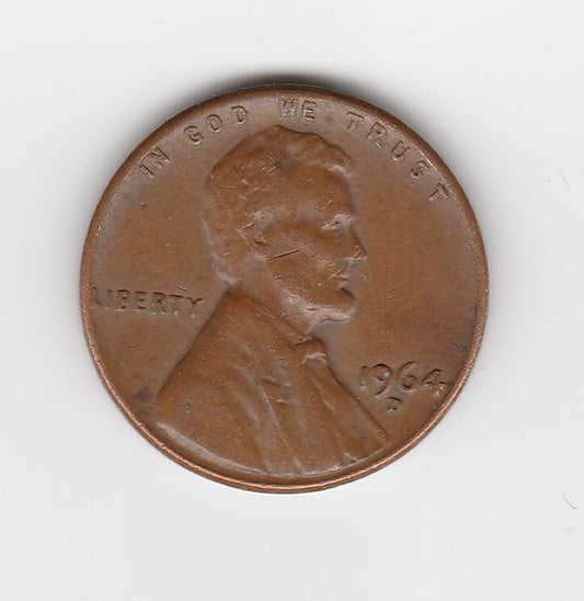 1964 D Lincoln Memorial Cent Penny VF 9