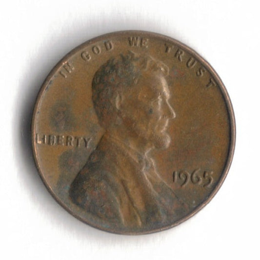 1965 Lincoln Memorial Cent Penny VG 7