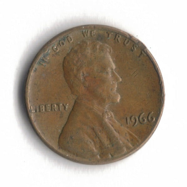 1966 Lincoln Memorial Cent Penny VG 3