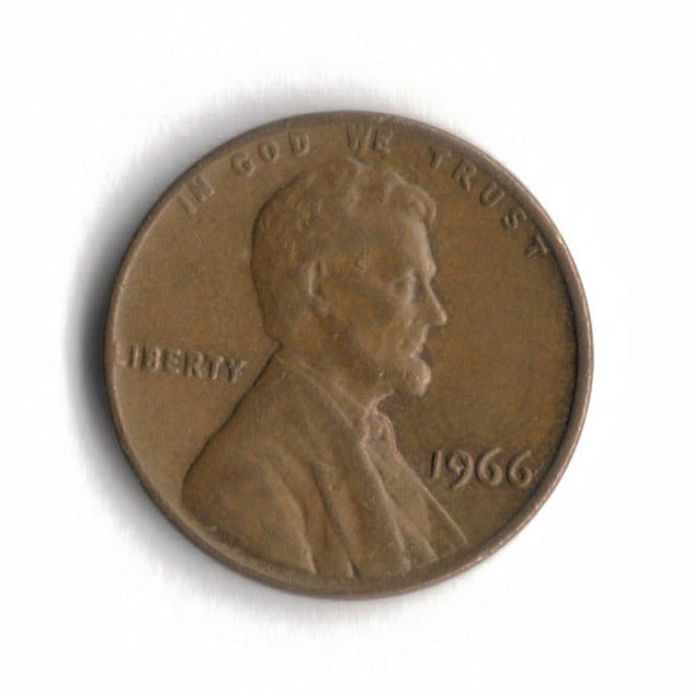 1966 Lincoln Memorial Cent Penny VG 4