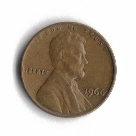 1966 Lincoln Memorial Cent Penny VG 4