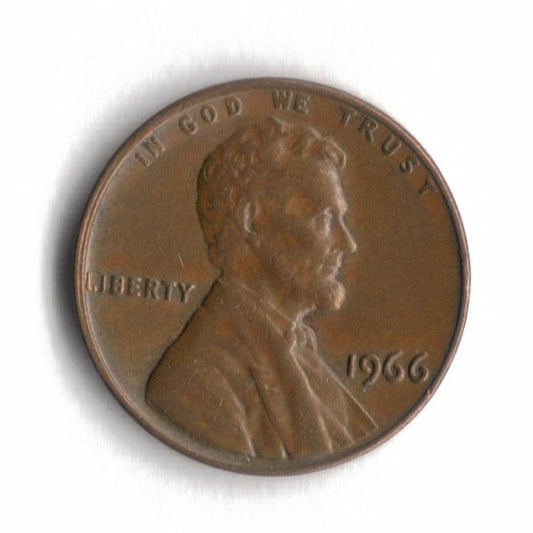 1966 Lincoln Memorial Cent Penny VG 5