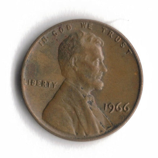 1966 Lincoln Memorial Cent Penny VG 6