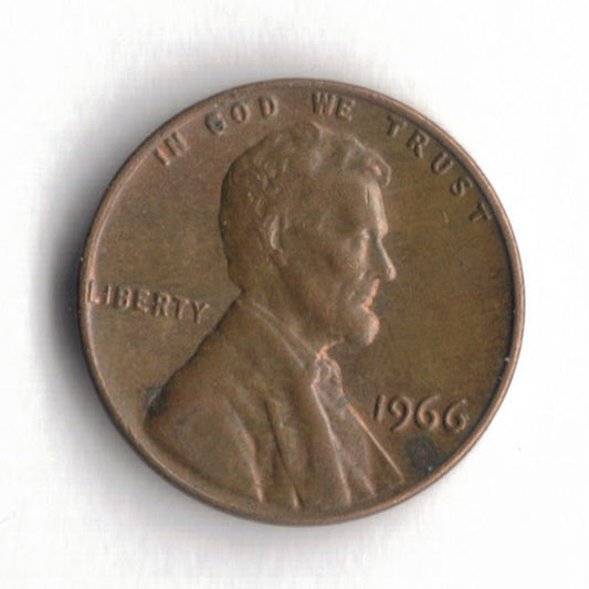 1966 Lincoln Memorial Cent Penny VG 7