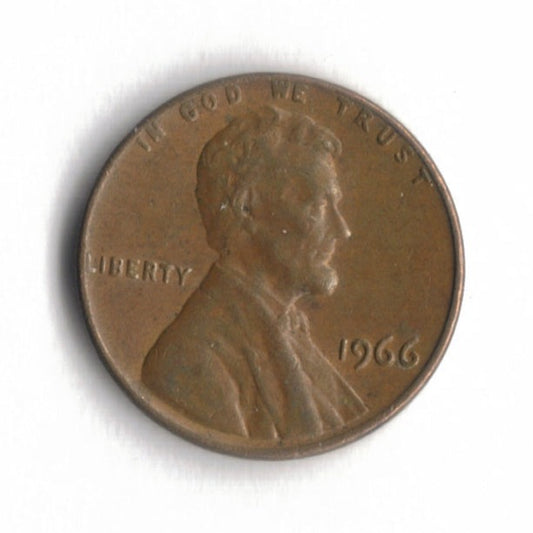 1966 Lincoln Memorial Cent Penny VG 8