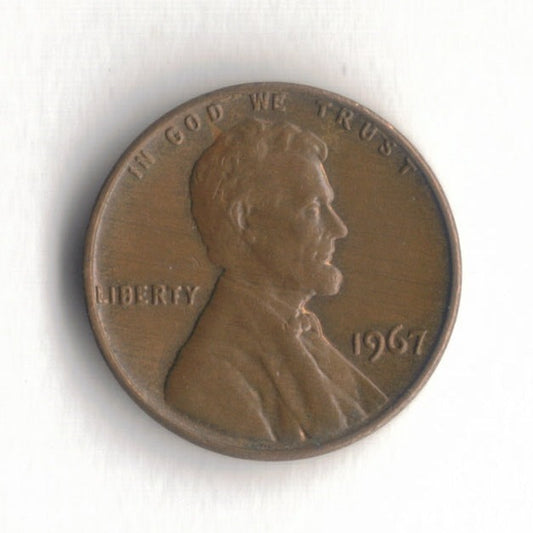 1967 Lincoln Memorial Cent Penny VG 1