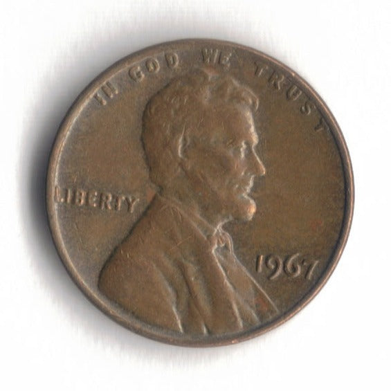 1967 Lincoln Memorial Cent Penny VG 3